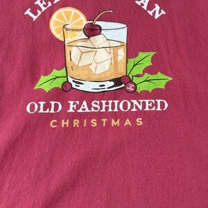 Life Is Good Maroon Christmas Graphic Tee